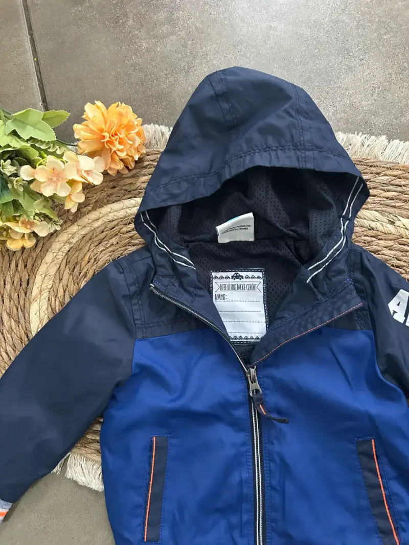 Chaqueta azul con capucha 18 meses - 2