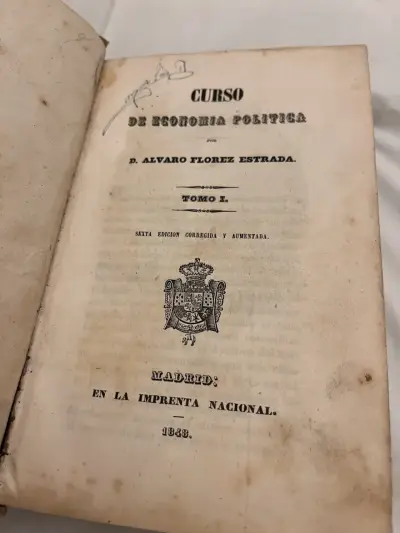 Curso de Economía Política 1848, Alvaro Florez E. - miniatura 1