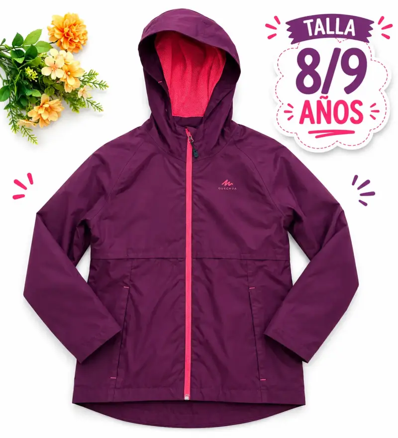 Chaqueta morada para niña 8/9 años - 1