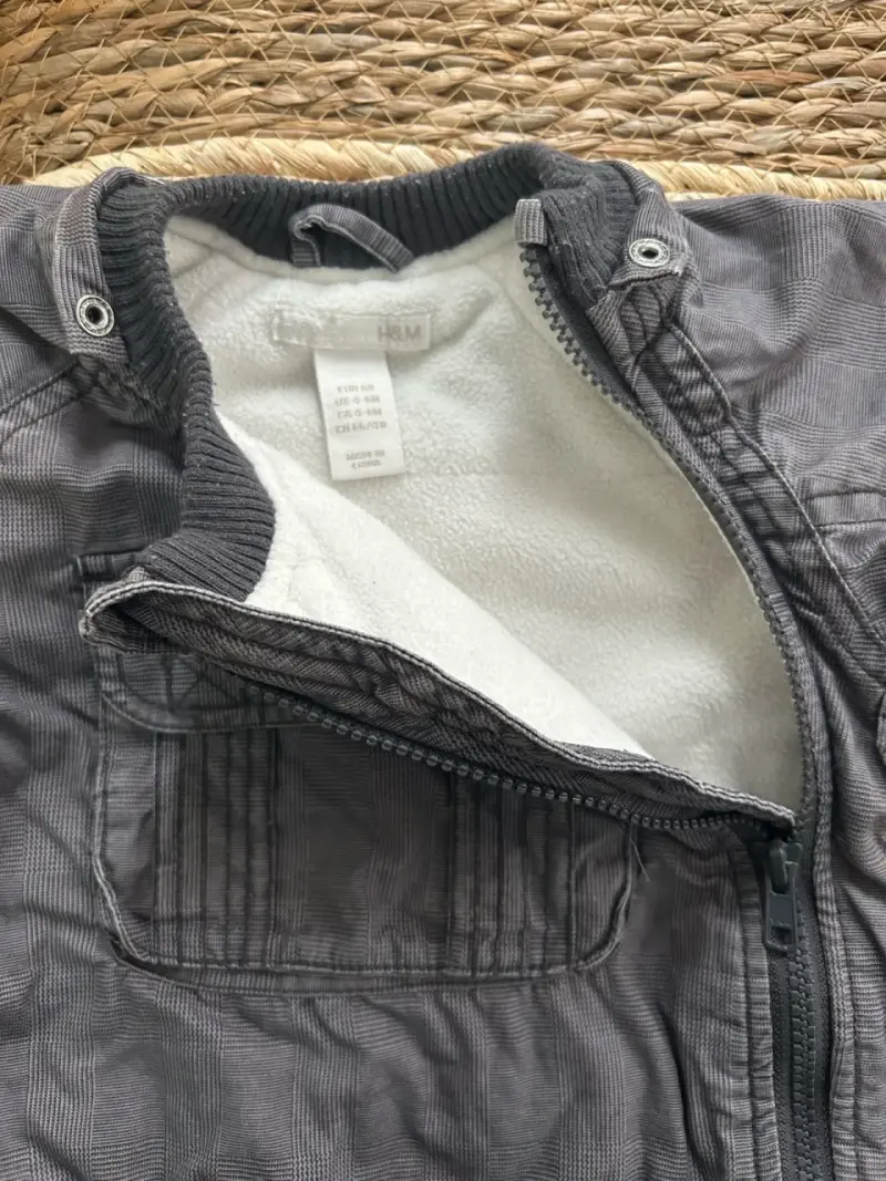 Chaqueta gris bebé 4-6 meses - 4