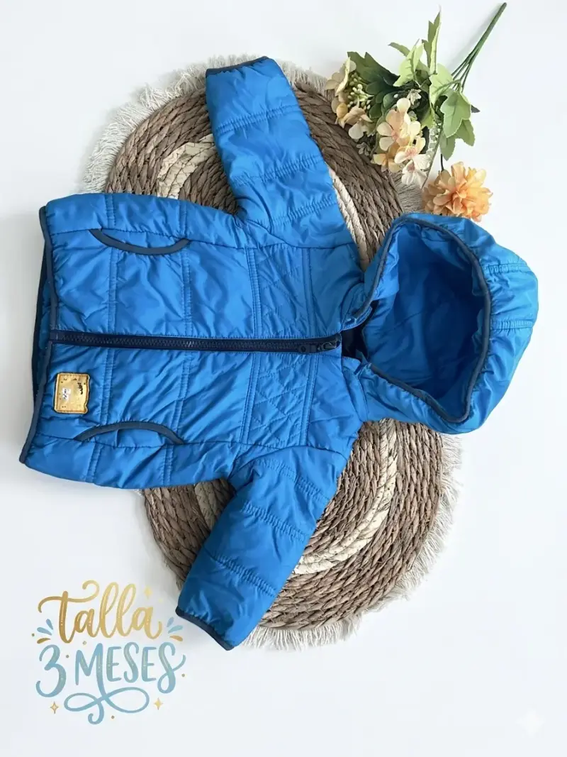 Chaqueta azul bebé 3 meses - 1