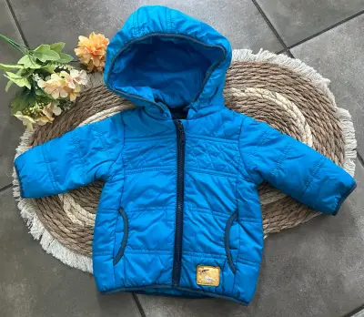 Chaqueta azul bebé 3 meses - miniatura 2