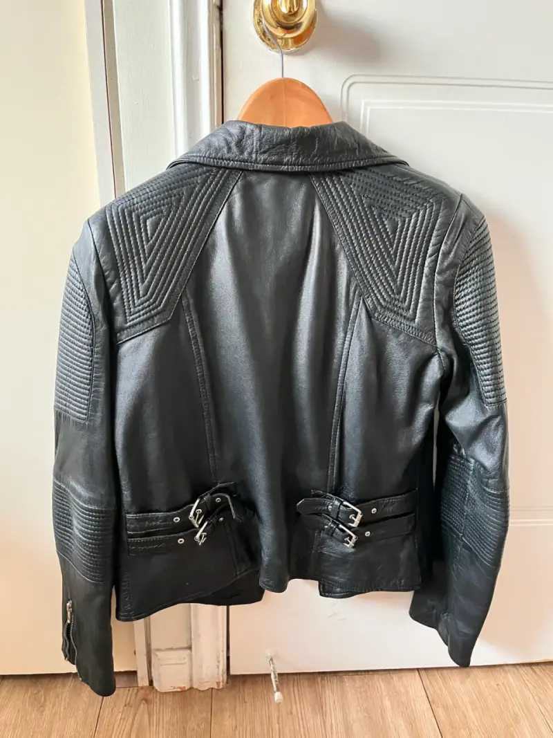 Chaqueta cuero negra DAGORRET - 2