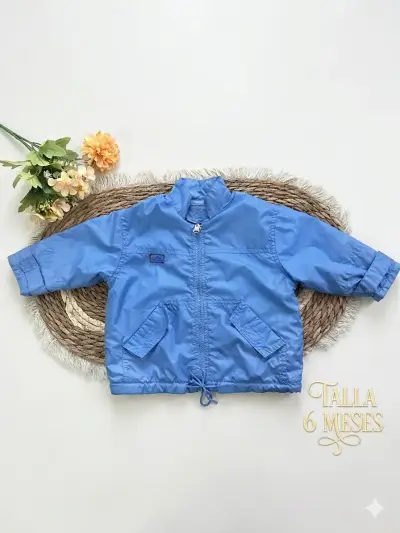 Chaqueta azul bebé 6 meses - miniatura 1