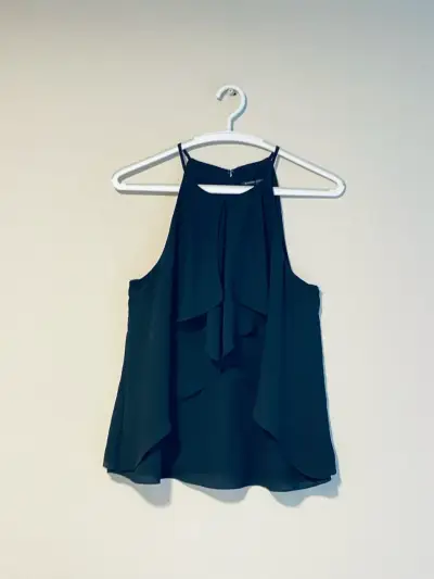Blusa negra sin mangas BANANA REPUBLIC - miniatura 2