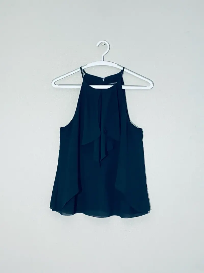 Blusa negra sin mangas BANANA REPUBLIC - 3