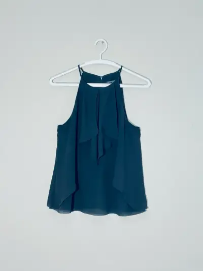 Blusa negra sin mangas BANANA REPUBLIC - miniatura 6