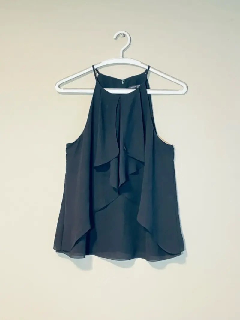 Blusa negra sin mangas BANANA REPUBLIC - 8