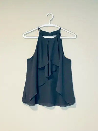 Blusa negra sin mangas BANANA REPUBLIC - miniatura 8