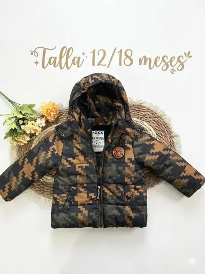 Parka camuflaje talla 12/18 meses - miniatura 1
