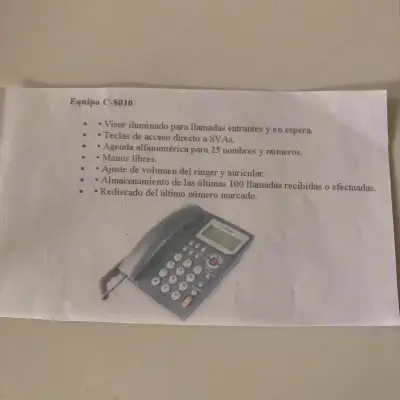 Teléfono fijo con pantalla LCD iluminada - miniatura 6