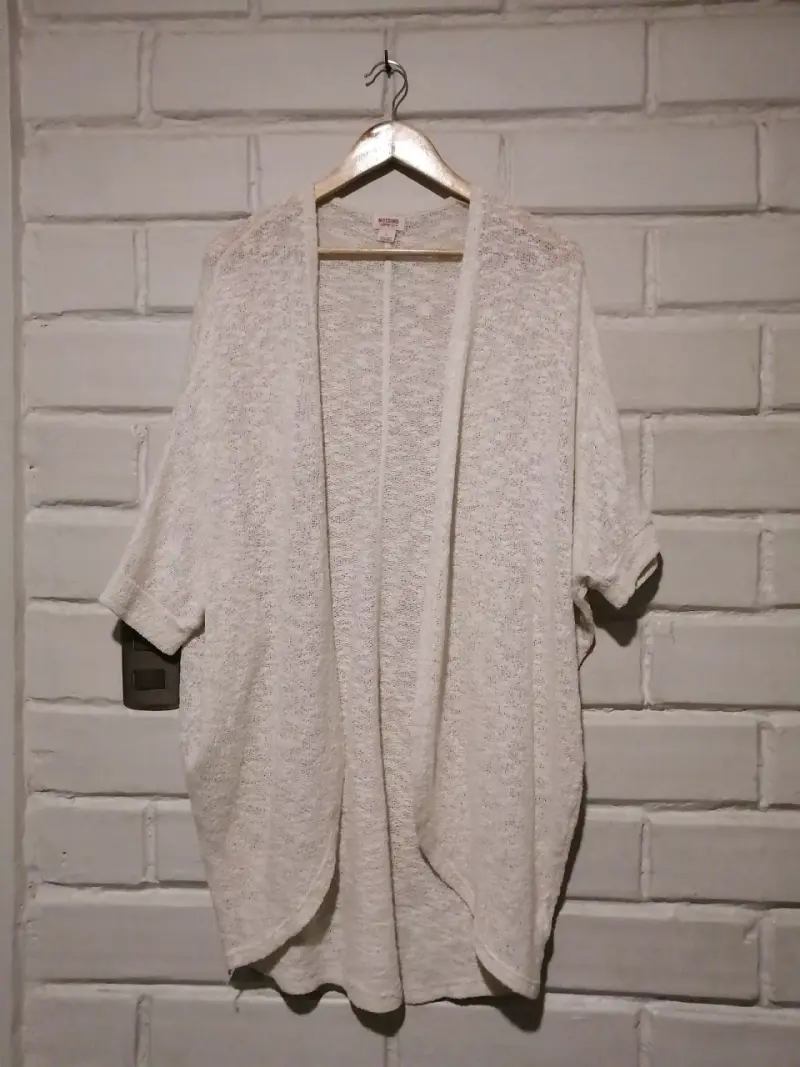 Cardigan beige ligero
