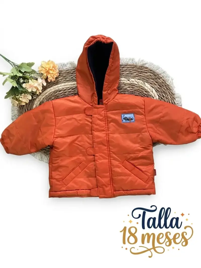 Chaqueta acolchada naranja 18 meses - 1