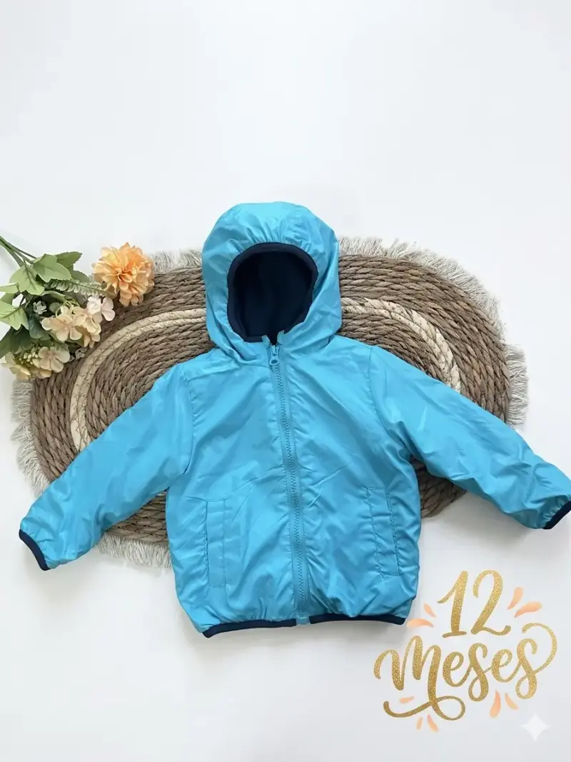 Chaqueta azul para bebé 12 meses - 1