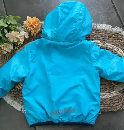 Chaqueta azul para bebé 12 meses - miniatura 2