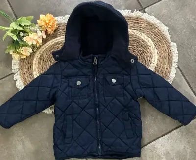 Chaqueta acolchada azul 24 meses - miniatura 2