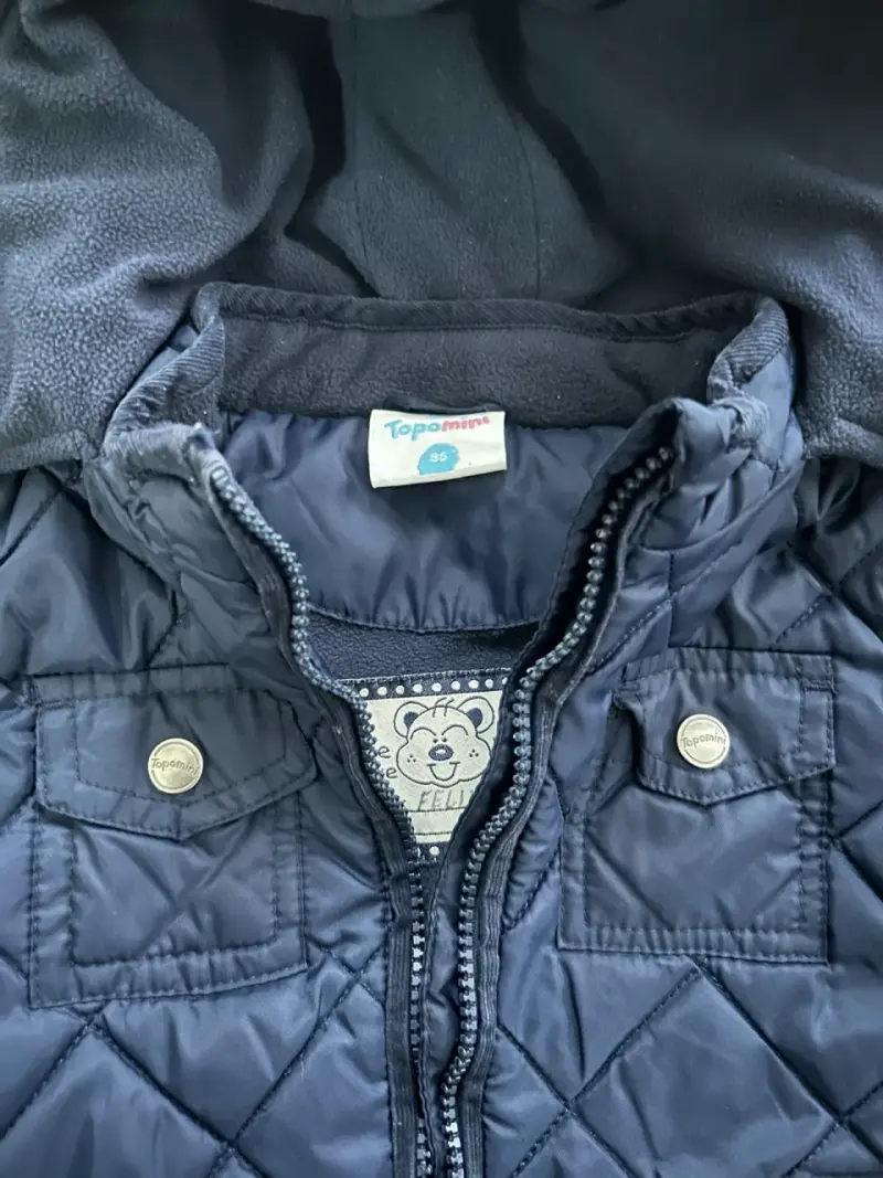 Chaqueta acolchada azul 24 meses - 4
