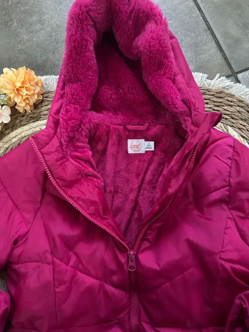 Chaqueta infantil fucsia talla 6/7 años - 4