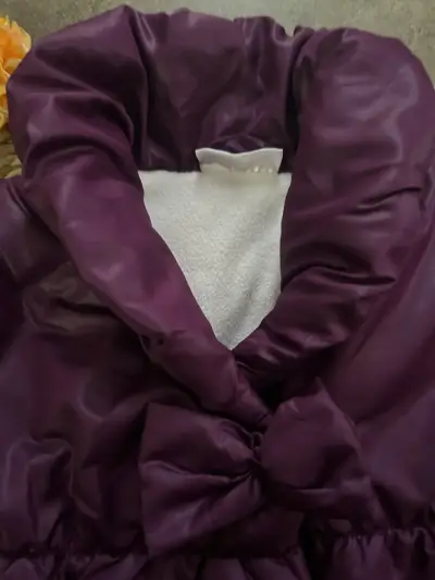 Abrigo morado bebé niña 12-18 meses - miniatura 2