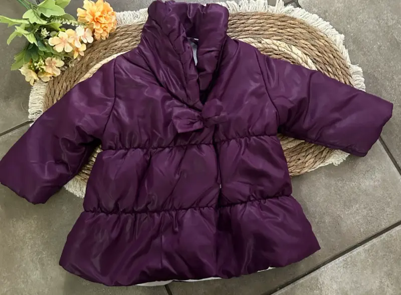 Abrigo morado bebé niña 12-18 meses - 4