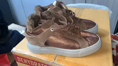 Zapatillas plataforma bronce 38 - miniatura 2