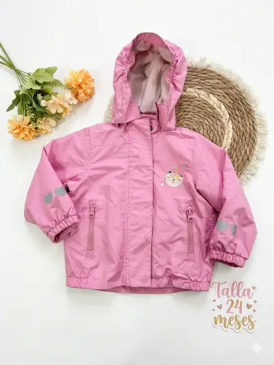 Chaqueta rosa para bebé 24 meses - miniatura 1