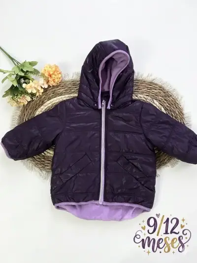 Chaqueta morada para bebé - miniatura 1