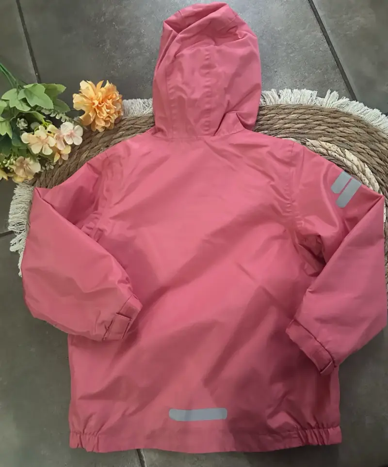 Chaqueta impermeable rosa infantil - 2