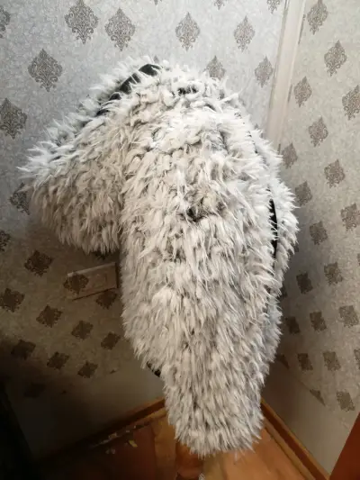 Chaqueta de peluche gris - miniatura 2