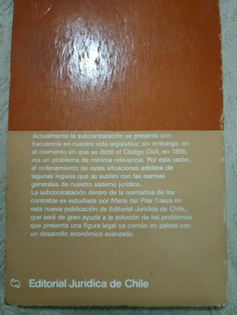 Libro 'La Subcontratación' usado - 2