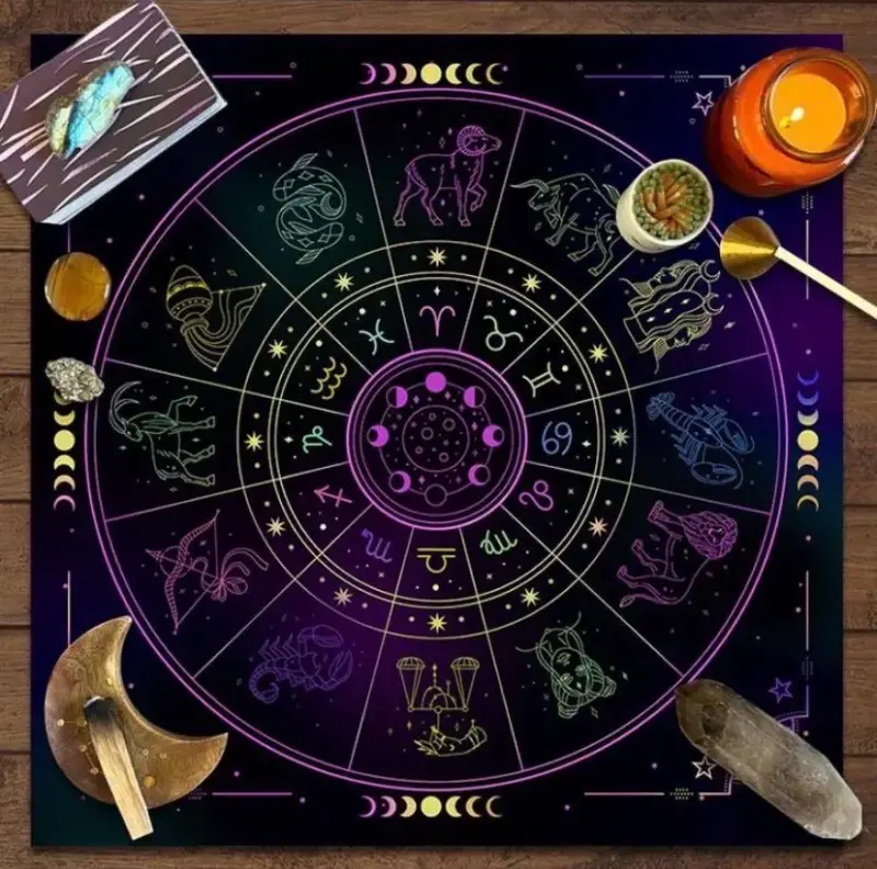 Tapete de tarot zodiacal más bolso - 2