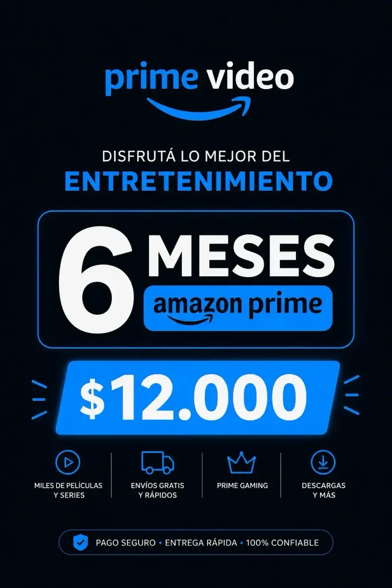 Suscripción 6 meses Prime Video