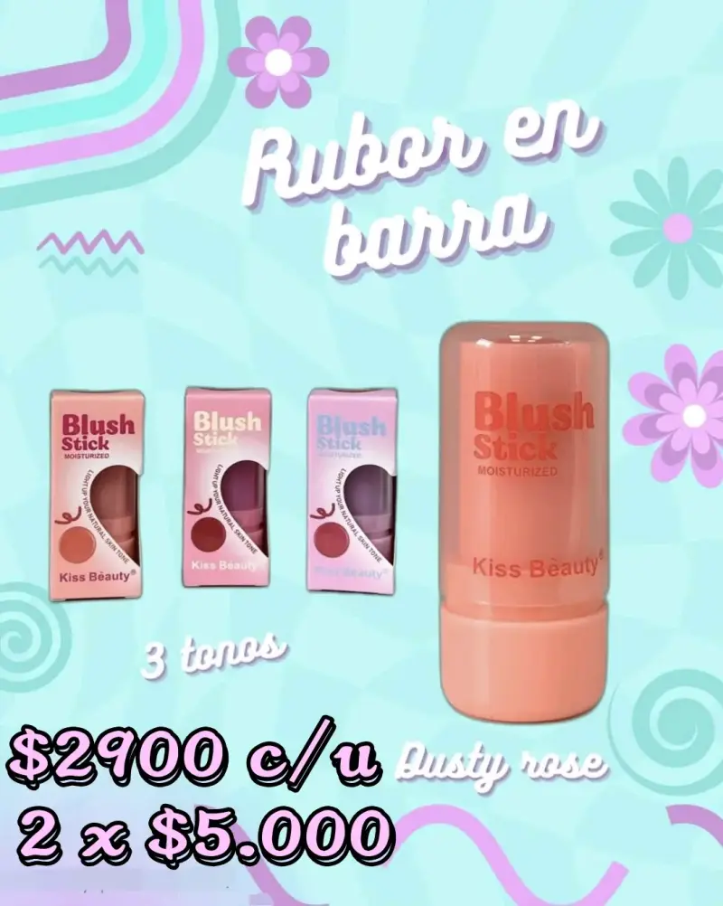 Rubor en barra Kiss Beauty - 1