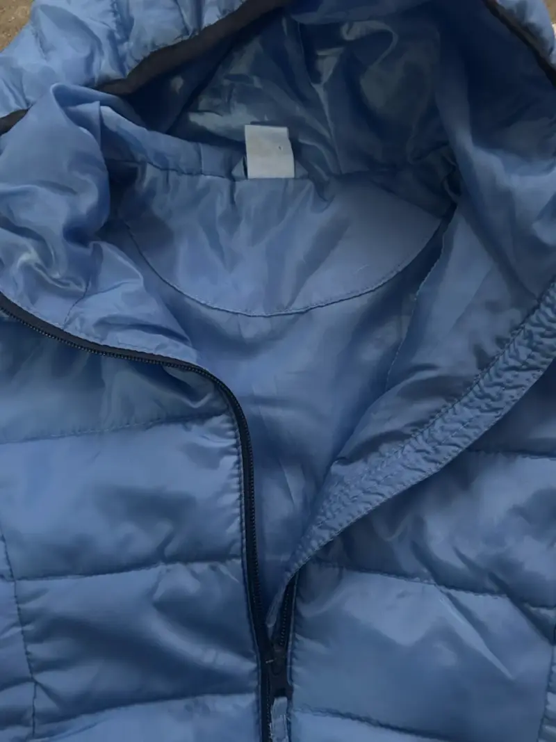 Parka azul para niños talla  6/7 años - 3