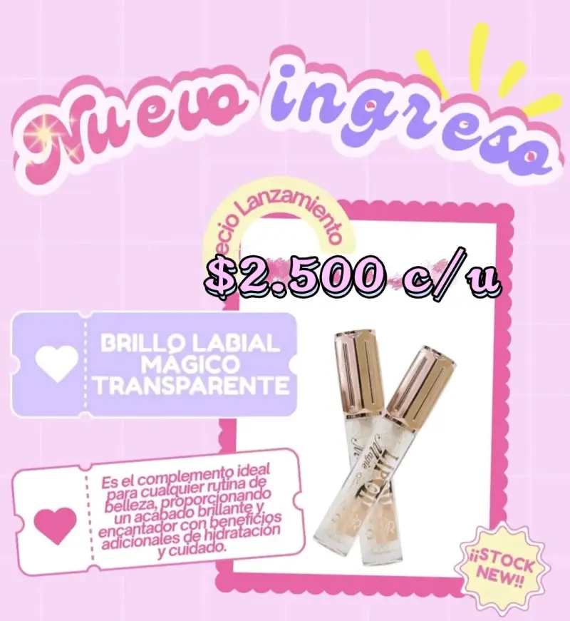 Brillo Labial Mágico Transparente - 1