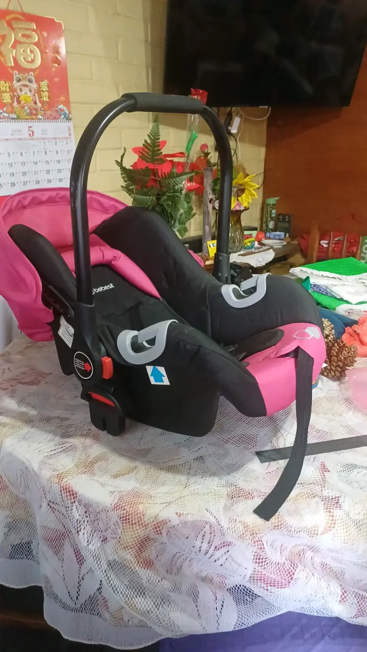 Silla para auto Bebesit rosada - 2