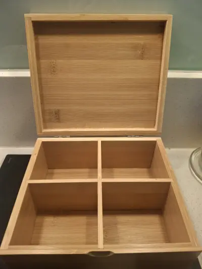 Caja de té de bambú - miniatura 2