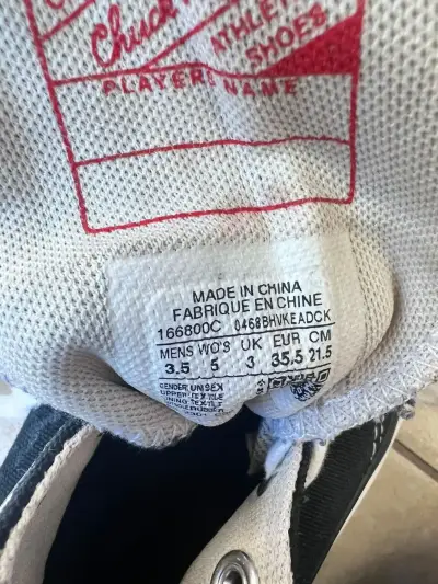 Zapatillas negras Converse Talla 35,5 - miniatura 2
