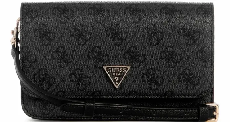 Cartera Guess negra con monograma - 3
