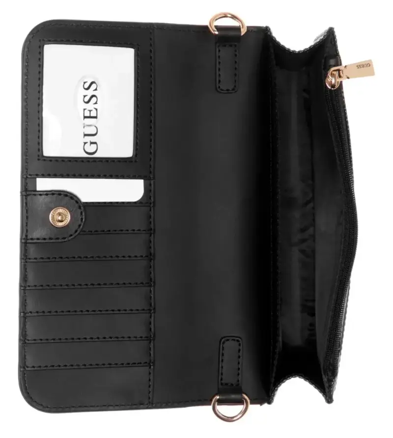 Cartera Guess negra con monograma - 4