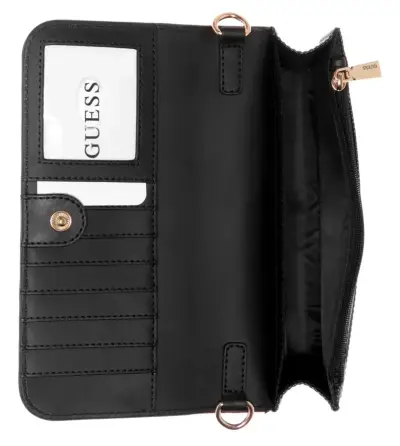 Cartera Guess negra con monograma - miniatura 4