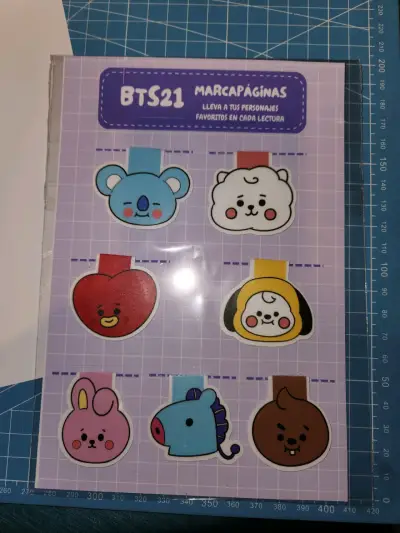 Set de 7 marcapáginas imantados de BTS (fanmade) - miniatura 1