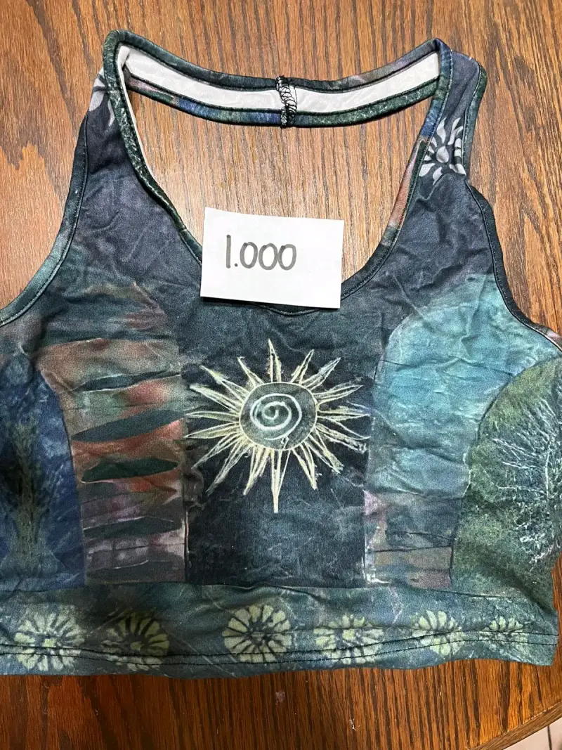 Top deportivo estampado