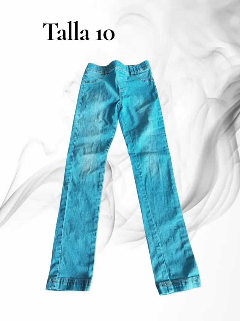 Jeans celestes talla 8 - 2
