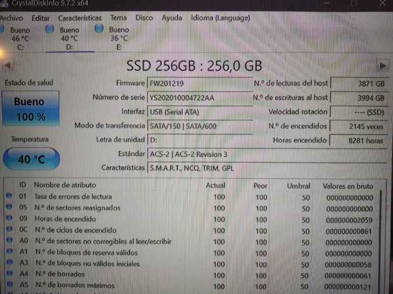 Disco SSD 2.5'' Goldenfir - 3
