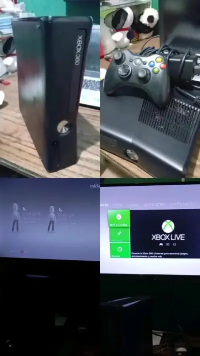 XBOX 360 Slim (S) 4GB + Transformador y Mando - miniatura 1