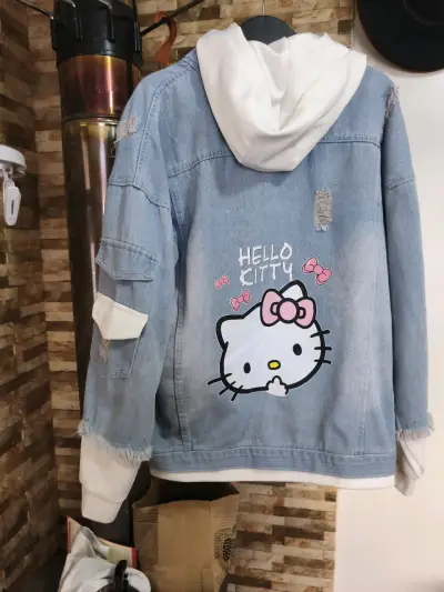 Chaqueta de mezclilla Hello Kitty - miniatura 1