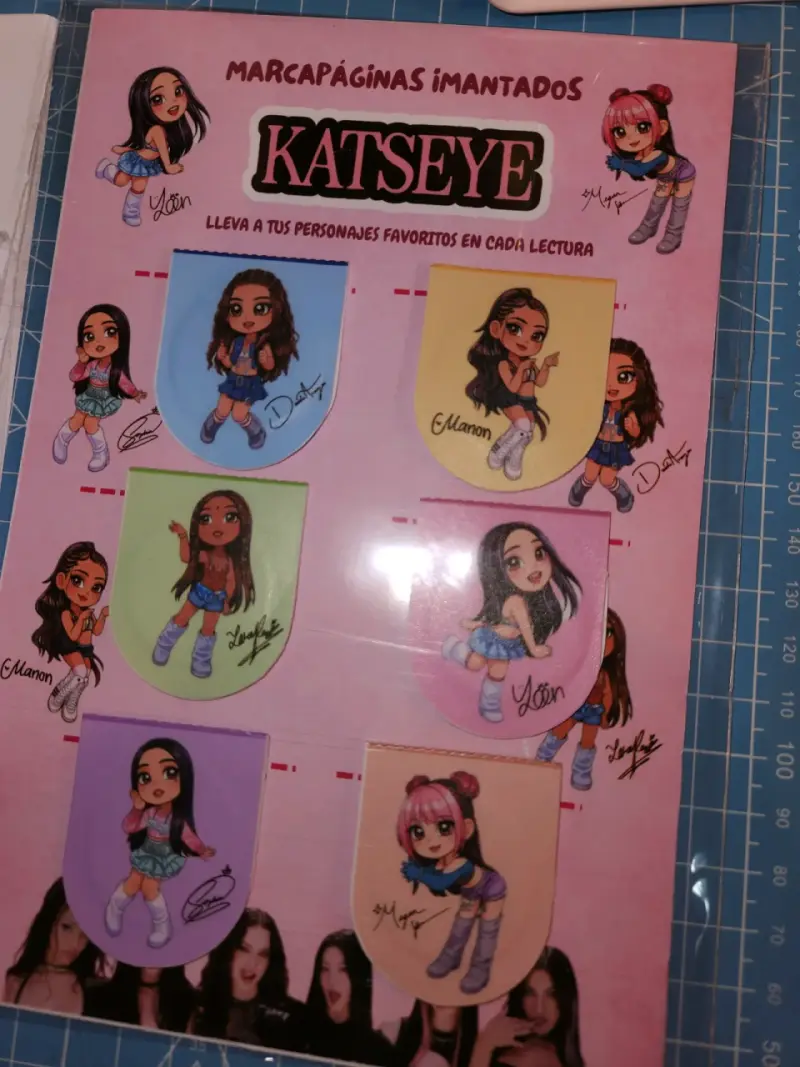 Set de marcapáginas imantados Katseye (fanmade) - 4