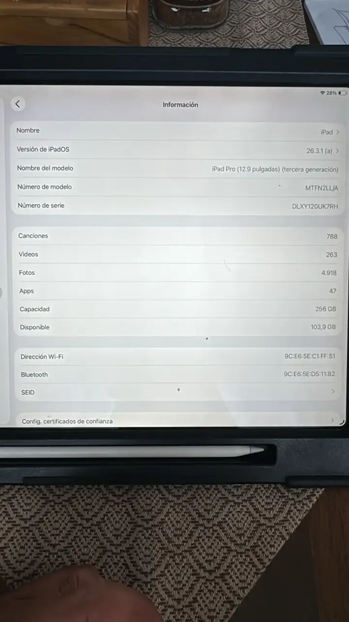 iPad pro 12.9” 3 generación - 2