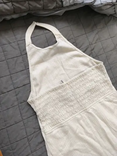 Vestido color crema sin mangas - miniatura 3